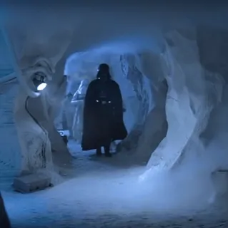 💫 90f12ab7 Darth Vader Star Wars Darth Vader, Star Wars, ciencia ficción, hielo, cueva, película, lado oscuro, villano telegram sticker