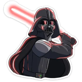 😵 0463f35c Darth Vader Star Wars darth vader, lichtzwaard, schurk, star wars, film telegram sticker