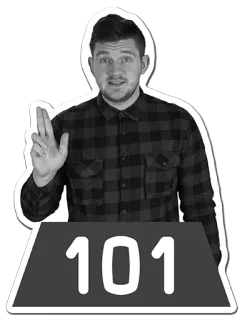 ✌ 07a635d2 101 男人, 数字, 101 telegram sticker