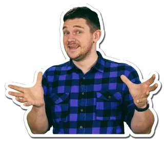 😜 52bcb552 男人, 人, 快乐, 休闲, 手势 telegram sticker