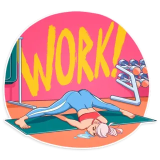 Stay Fit telegram stickers