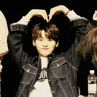 🌙 3e0c1ec7 Person, Herz, Lächeln, Promi, Porträt, Geste telegram sticker