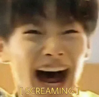 🌙 511848f9 SCREAMING schreiend, ausdruck, emotion, porträt, gesicht telegram sticker