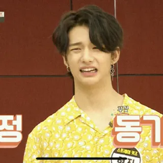 🌙 5220a80c 꾸깃 kpop, stray kids, hyunjin, gesichtsausdruck, lustig, promi telegram sticker