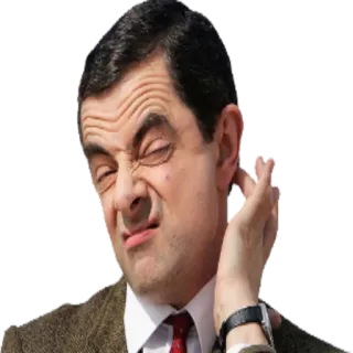 😑 1027e4c7 Mr. Bean Jaś Fasola, Rowan Atkinson, Komedia, Śmieszna mina, Serial TV, Brytyjska komedia telegram sticker