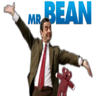 🙃 1ff955d2 Mr. Bean MR BEAN Jaś Fasola, Rowan Atkinson, Brytyjska komedia, Telewizja, Pluszowy miś, Humor, Śmieszne telegram sticker