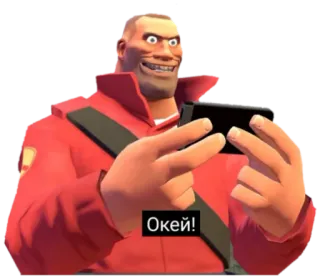👌 d842403a Окей! team fortress 2, 电子游戏, 士兵, 好的, 游戏 telegram sticker