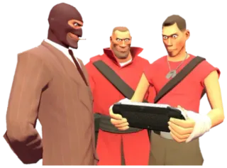 💻 dc03c979 Spy Team Fortress 2 team fortress 2, 间谍, 侦察兵, 士兵, 电子游戏 telegram sticker