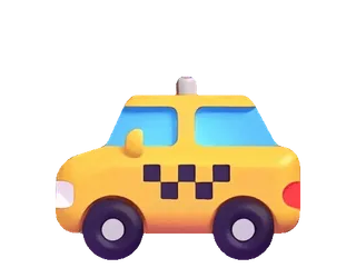 🚕 e75e888d Taksi, Transportasi, Kuning, Mobil, Kendaraan telegram sticker