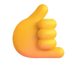 🤙 6764c036 Hang Loose, Shaka Zeichen, Geste, Hand, Emoji, Hawaii, Aloha telegram sticker