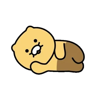 💬 9b250ab9 cartoon, character, animal, sleeping telegram sticker