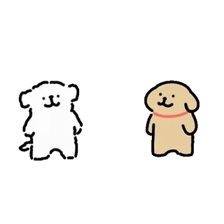 💬 48a829f8 dog, animal, pet, cartoon, cute, illustration telegram sticker