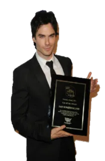🏆 d5cdffc3 Ian Somerhalder DAN SOMERHALDER Schauspieler, Auszeichnung, Anzug, Promi, Mann telegram sticker