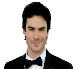 🙂 ed0ba91d Ian Somerhalder Schauspieler, Porträt, Promi, Mann, Formal, Fliege telegram sticker