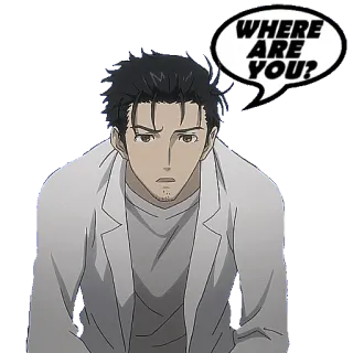 @STIKERFORALL 🇬🇧 STEINS GATE whatsapp stickers