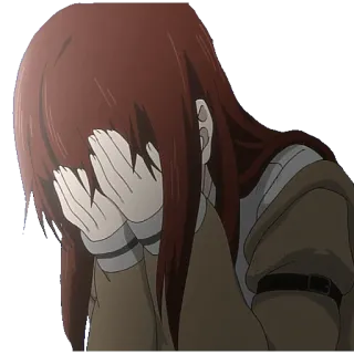😢 6e7b7684 Anime, Sedih, Menangis, Gadis, Emosional, Karakter telegram sticker