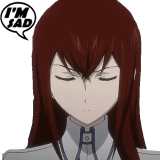 😥 73be6160 I'M SAD sedih, anime, karakter, emosional, perasaan, ekspresi telegram sticker