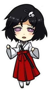 😰 963f9692 Аниме, Чиби, Милый, Девушка, Японский, Мультфильм, Кавай telegram sticker