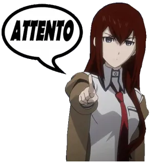 ⚠️ 50164228 ATTENTO Avertissement, Attention, Anime, Pointage, Danger telegram sticker
