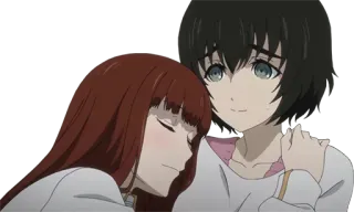 🥰 272f4758 Аниме, Объятия, Дружба, Женщины, Привязанность telegram sticker