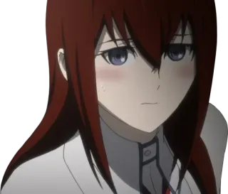 😳 86aa184d аниме, девушка, женщина, рыжие волосы telegram sticker