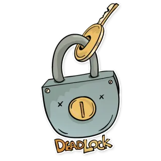 ❌ bc25d5cd DEADLOCK 南京錠, 行き詰まり, 鍵, セキュリティ, 錠, 金庫 whatsapp sticker