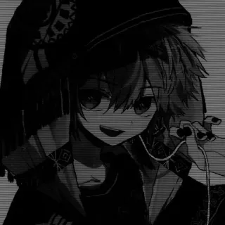 🎧 fe929622 อนิเมะ, มังงะ, การ์ตูน, ภาพเหมือน, หูฟัง, สุนทรียศาสตร์ telegram sticker