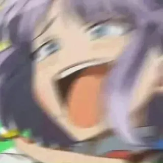 😂 0cdfee43 Anime, Teriakan, Bersemangat, Kartun, Ekspresi, Lucu telegram sticker