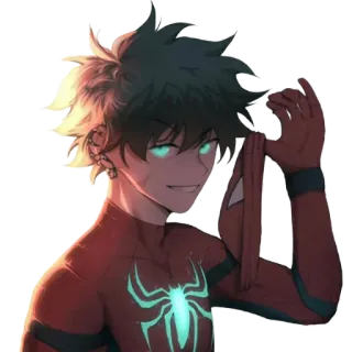 🕷 4252a196 Spider-Man Spider-Man, superhero, marvel, komik, fan art telegram sticker
