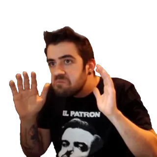 🤷‍♂ 6166f1a7 EL PATRON pria, potret, El Patron, laki-laki, orang telegram sticker