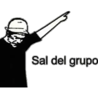 😠 9ea82ef3 Sal del grupo Meme, Keluar grup, Dab, Meme internet, Ofensif telegram sticker