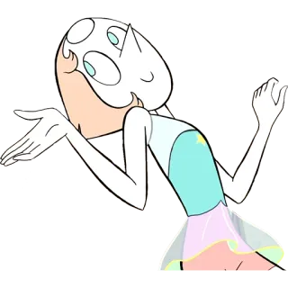 😙 09d100e4 Pearl Steven Universe 卡通, 角色, 动画, 电视节目 telegram sticker