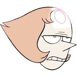 😬 5cdaa605 Pearl Steven Universe 卡通, 动画, 角色, 珍珠, 史蒂芬宇宙, 电视剧, 表情 telegram sticker