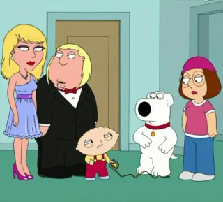 🧸 6b295447 Stewie Griffin Family Guy Dibujos animados, Animación, Padre de familia, Stewie Griffin, Brian Griffin, Meg Griffin, Chris Griffin, Lois Griffin telegram sticker