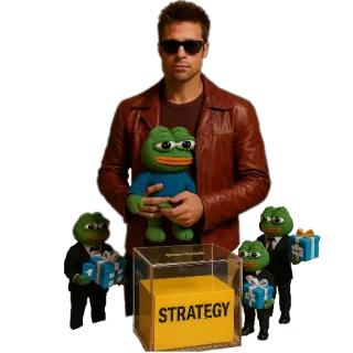 🧸 f6193213 STRATEGY Pepe, grenouille, stratégie, mème internet, poupée, jouet whatsapp sticker