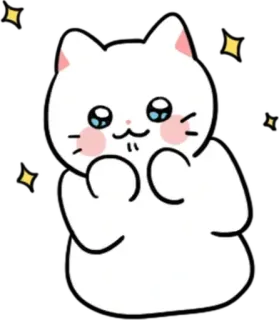 💬 5ad23c14 cat, kitten, cute, kawaii, sparkly, anime, manga whatsapp sticker