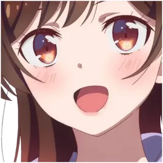 👼 1ac6eb89 Chizuru Ichinose Rent-A-Girlfriend 动漫, 女孩, 可爱, 卡通, 出租女友, 一之濑千鹤 telegram sticker