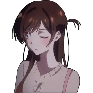 👼 3256fd0f Chizuru Ichinose Rent-A-Girlfriend 动漫, 女孩, 千鹤, 出租女友, 可爱, 卡通, 角色 telegram sticker