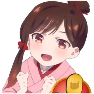 👼 32e87f92 Chizuru Ichinose Rent-A-Girlfriend 动漫, 漫画, 可爱, Q版, 千鹤, 出租女友 telegram sticker