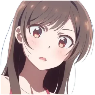 👼 6ee56d5e Chizuru Ichinose Rent-A-Girlfriend 动漫, 千鹤, 出租女友, 漫画, 卡通, 可爱, 女孩 telegram sticker