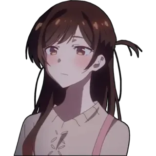 👼 87a41b65 Chizuru Ichinose Rent-A-Girlfriend 动漫, 千鹤, 租借女友, 可爱, 卡通, 女孩 telegram sticker