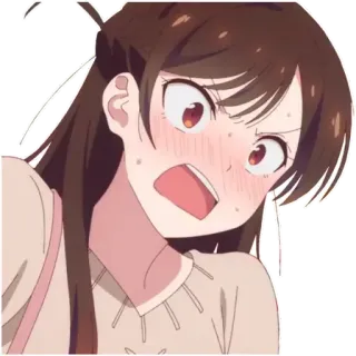 👼 c00d9c39 Chizuru Ichinose Rent-A-Girlfriend 动漫, 千鹤, 出租女友, 漫画, 一之濑千鹤 telegram sticker