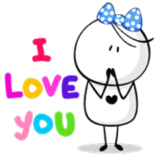 💘 1eaea57f I love you liebe, niedlich, cartoon, gruß, herz, ausdruck, ich liebe dich whatsapp sticker