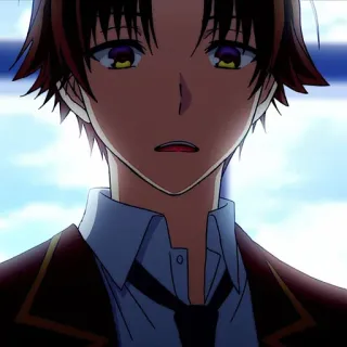 ⭐ 1e1dcc06 Kiyotaka Ayanokoji Classroom of the Elite アニメ, よう実, 綾小路清隆, キャラクター, 学校, シリアス telegram sticker