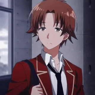 ⭐ 2d0cb073 Ayanokoji Kiyotaka Classroom of the Elite アニメ, 男の子, 制服, 綾小路清隆, ようこそ実力至上主義の教室へ telegram sticker
