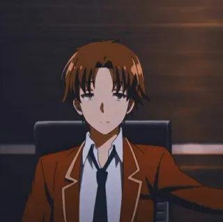 ⭐ 3058f8fe Ayanokoji Kiyotaka Classroom of the Elite アニメ, よう実, 綾小路清隆, 清隆, キャラクター, アニメーション telegram sticker