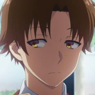 ⭐ 56e1b2a7 Ayanokoji Kiyotaka Classroom of the Elite アニメ, マンガ, よう実, 綾小路, 学校, 学生 telegram sticker