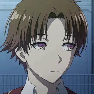 ⭐ 761c2965 Ayanokoji Kiyotaka Classroom of the Elite アニメ, よう実, 綾小路, 清隆, 学校 telegram sticker