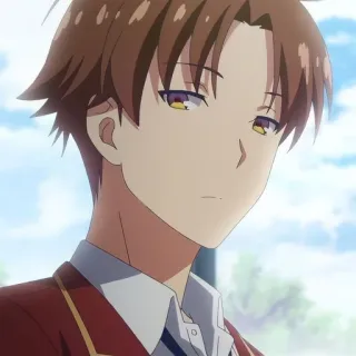 ⭐ c0fd1c0a Ayanokoji Kiyotaka Classroom of the Elite アニメ, ようこそ実力至上主義の教室へ, 綾小路, 清隆, キャラクター, ポートレート telegram sticker