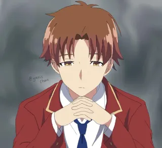 ⭐ d6d9c1d2 Ayanokoji Classroom of the Elite @yanischan アニメ, ようこそ実力至上主義の教室へ, 綾小路, 漫画, 学校, 学生 telegram sticker